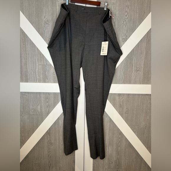 145. NWT Lauren By Ralph Lauren Wool Classic Fit Suit Separates Pants 56 Raw Hem - Picture 2 of 10